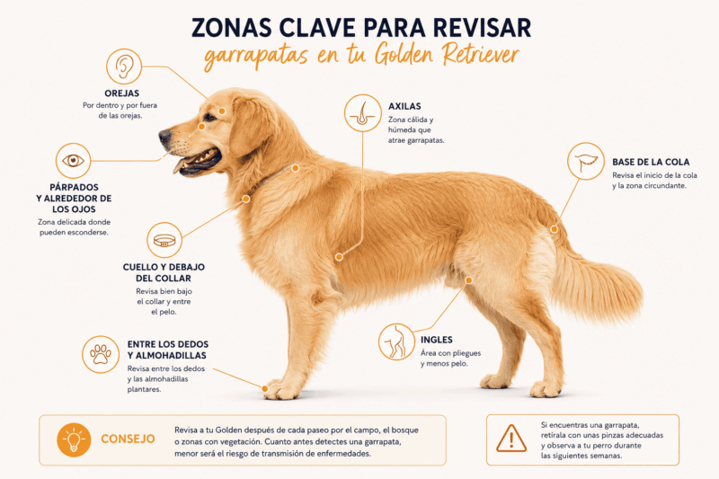 Revisión de la enfermedad de lyme en Golden Retriever
