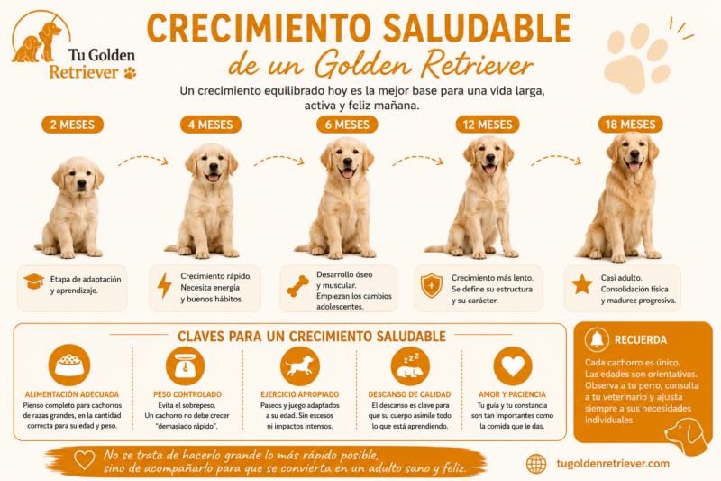 Alimentación de cachorro de Golden Retriever