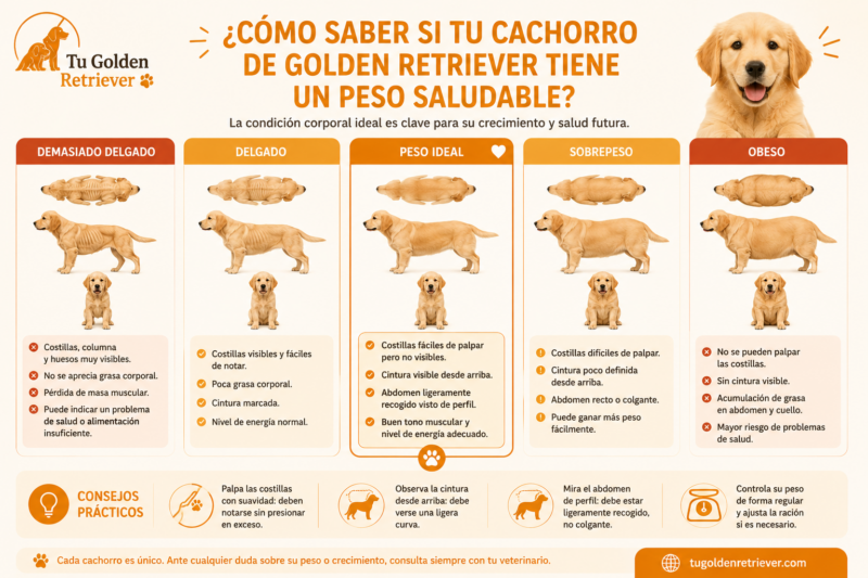 Alimentación de cachorro de Golden Retriever