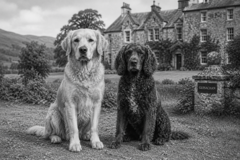 Historia del Golden Retriever 4 Simulación realizada por IA de como pudieron ser Nous y Belle