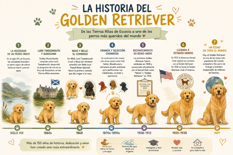Historia del Golden Retriever 6 Cronología básica de la historia del Golden Retriever